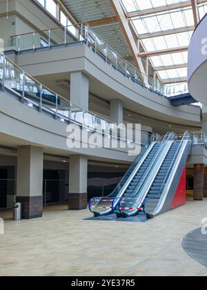 Leeres, verlassenes Einkaufszentrum Blautal-Center, Ulm, Baden Württemberg Deutschland, Europa Stockfoto