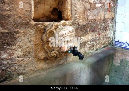 In der Küche des Klosters Alcobaca in Alcobaca, Portugal Stockfoto