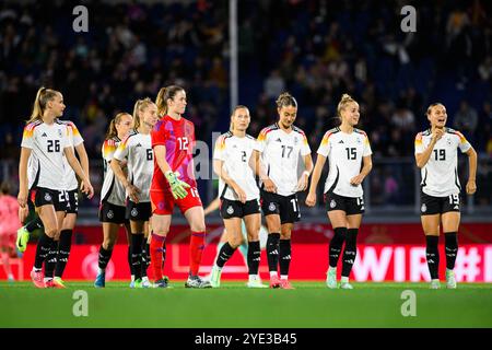 DUISBURG, DEUTSCHLAND - 28. OKTOBER 2024: Freundschaftsspiel der Nationalmannschaften Deutschland und Australien in der Schauinsland Reisen Arena Stockfoto