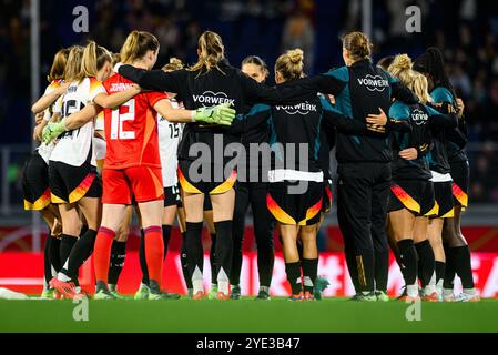 DUISBURG, DEUTSCHLAND - 28. OKTOBER 2024: Freundschaftsspiel der Nationalmannschaften Deutschland und Australien in der Schauinsland Reisen Arena Stockfoto