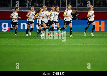 DUISBURG, DEUTSCHLAND - 28. OKTOBER 2024: Freundschaftsspiel der Nationalmannschaften Deutschland und Australien in der Schauinsland Reisen Arena Stockfoto