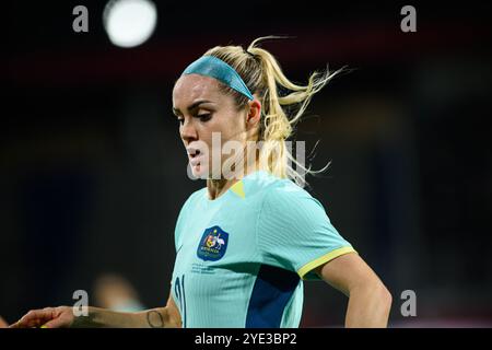 DUISBURG, DEUTSCHLAND - 28. OKTOBER 2024: Sharn Freier, das Freundschaftsspiel der Nationalmannschaften Deutschland und Australien in der Schauinsland Reisen Arena Stockfoto