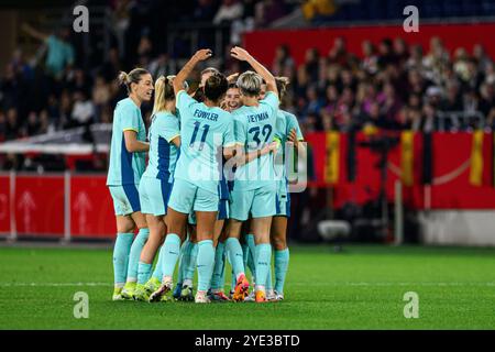 DUISBURG, DEUTSCHLAND - 28. OKTOBER 2024: Freundschaftsspiel der Frauen-Nationalmannschaften Deutschland und Australien in der Schauinsland Reisen Arena Stockfoto