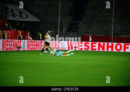 DUISBURG, DEUTSCHLAND - 28. OKTOBER 2024: Freundschaftsspiel der Frauen-Nationalmannschaften Deutschland und Australien in der Schauinsland Reisen Arena Stockfoto
