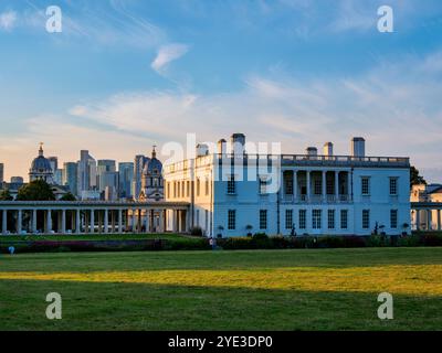 Queen's House at Sunset, Greenwich, London, England, Großbritannien Stockfoto