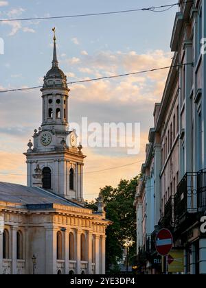 St Alfege Church at Sunset, Greenwich, London, England, Vereinigtes Königreich Stockfoto
