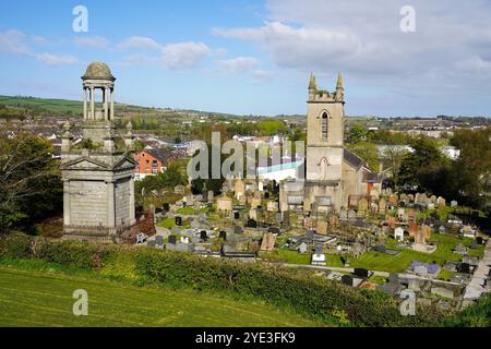 Die Old St Elizabeth’s Church und der Friedhof in Dundonald, County Down, Nordirland. Stockfoto