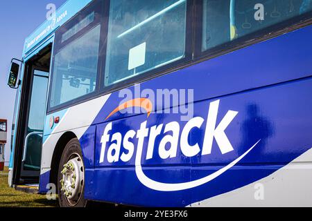 GN06 EUU - Volvo B7RLE Wright Eclipse Gemini - Arriva Kent Thameside - Fastrack [aufbewahrt] Stockfoto