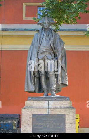 Friedrich Wilhelm von Steuben Denkmal, Schloßstraße, Potsdam, Brandenburg, Deutschland Stockfoto