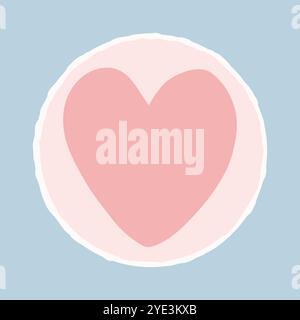 Süßer bento-Kuchen mit großem Herz, wo Sie Text für Ihre Bedürfnisse hinzufügen können. Abbildung des isolierten Vektors von oben. Alles Gute zum Geburtstag, Valentine, ich liebe dich Stock Vektor