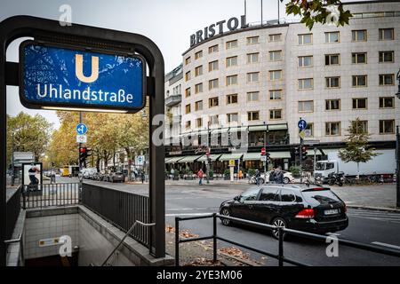 Berlin Charlottenburg-Wilmersdorf Hotel Bristol Berlin, ehemals Kempinski, Fasanenstraße/Kurfürstendamm - 29.10.2024 Berlin *** Berlin Charlottenburg Wilmersdorf Hotel Bristol Berlin, ehemals Kempinski, Fasanenstraße Kurfürstendamm 29 10 2024 Berlin Stockfoto