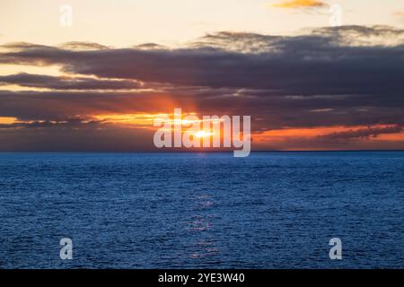 Sonnenuntergang, über dem Meer, Albion, Westküste, Indischer Ozean, Insel, Mauritius Mcpins *** Sonnenuntergang, über dem Meer, Albion, Westküste, indischer Ozean Stockfoto