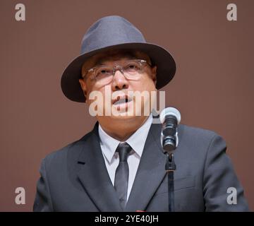 Tokio, Japan. Oktober 2024. Der chinesische Schauspieler und Regisseur Xu Zheng nimmt am Dienstag, den 29. Oktober 2024, an einer Abschlusszeremonie der China Film Week in Tokio Teil. Foto: Keizo Mori/UPI Credit: UPI/Alamy Live News Stockfoto