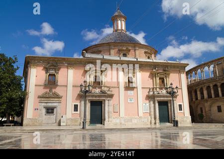 Basilika unserer Lieben Frau von den Verlassenen in Valencia, Spanien. Stockfoto