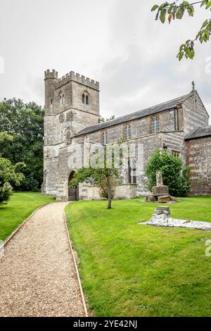 All Saints Church, Enford, Wiltshire, England, Großbritannien Stockfoto