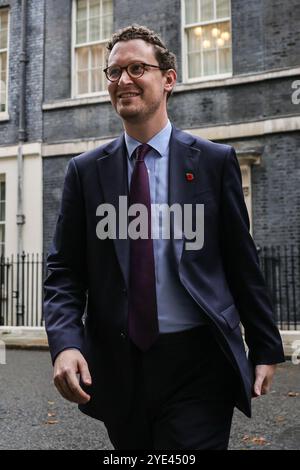 London, Großbritannien. Oktober 2024. Darren Jones, Chief Secretary im Finanzministerium, Abgeordneter Bristol North West. London, Großbritannien. Oktober 2024. Die Minister nehmen an der Kabinettssitzung der Regierung in Downing Street, London, UK, Teil. Credit: Imageplotter/Alamy Live News Stockfoto