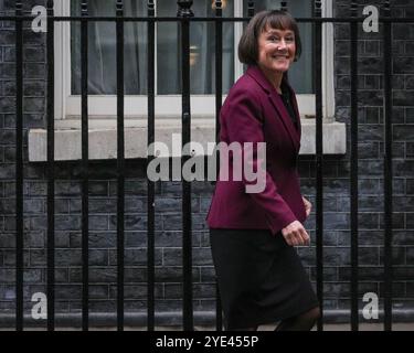 London, Großbritannien. Oktober 2024. Jo Stevens, Staatssekretär für Wales, Parlamentsabgeordneter Cardiff East. Die Minister nehmen an der Kabinettssitzung der Regierung in Downing Street, London, UK, Teil. Credit: Imageplotter/Alamy Live News Stockfoto