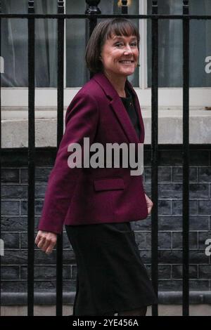 London, Großbritannien. Oktober 2024. Jo Stevens, Staatssekretär für Wales, Parlamentsabgeordneter Cardiff East. Die Minister nehmen an der Kabinettssitzung der Regierung in Downing Street, London, UK, Teil. Credit: Imageplotter/Alamy Live News Stockfoto