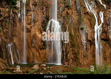 Der Nationalpark Plitvica in Kroatien Stockfoto