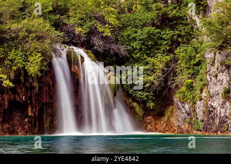 Der Nationalpark Plitvica in Kroatien Stockfoto