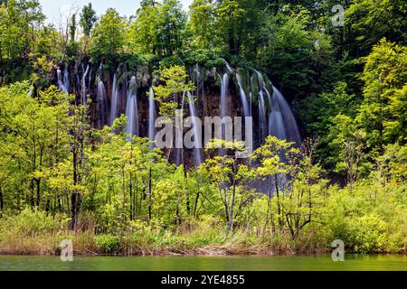 Der Nationalpark Plitvica in Kroatien Stockfoto