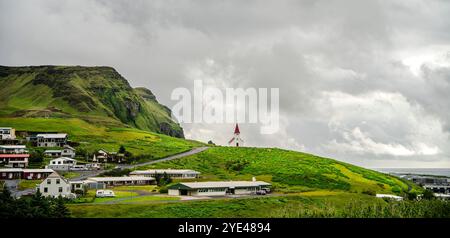 Isländische Landschaft in der Nähe von Vik Stockfoto