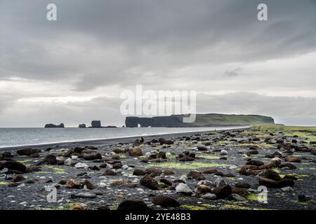 Isländische Landschaft in der Nähe von Vik Stockfoto