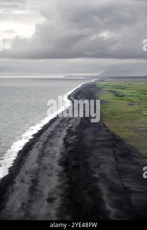 Isländische Landschaft in der Nähe von Vik Stockfoto