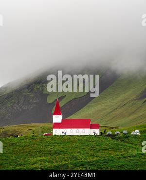 Isländische Landschaft in der Nähe von Vik Stockfoto