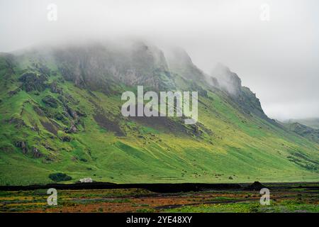 Isländische Landschaft in der Nähe von Vik Stockfoto