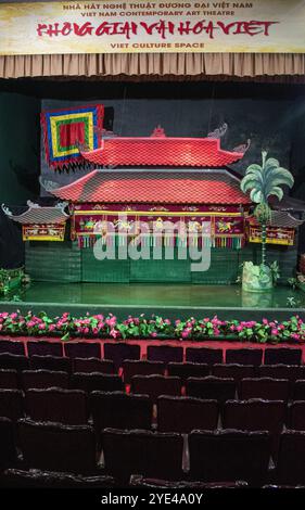 Hanoi, Vietnam: Das Lotus Wasserpuppentheater ist eine vietnamesische Tradition, die bis ins 11. Jahrhundert in den Dörfern des Red River Delta zurückreicht Stockfoto