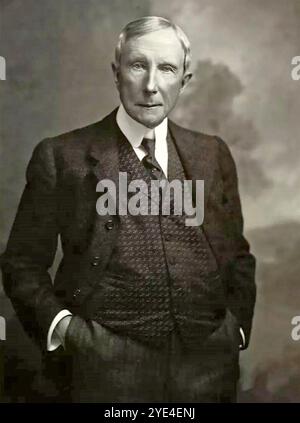 JOHN D. ROCKEFELLER (1839–1937) 1914 amerikanischer Industrieller und Philanthrope Stockfoto