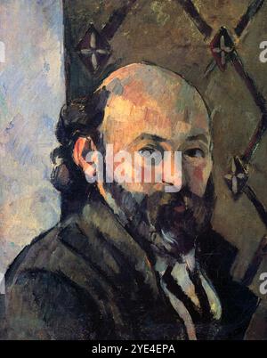 PAUL CÉZANNE (1839–1906) französischer impressionistischer Maler in einem Selbstporträt. Stockfoto