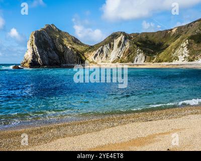 St. Oswald's Bay an der Jurassic Coast in Dorset. Stockfoto