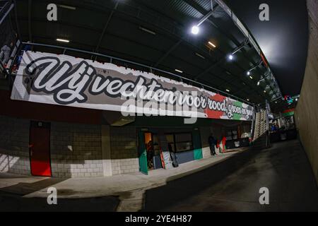 NIJMEGEN, 29-10-2024, Goffert Stadium, Fußball, niederländischer Pokal, Staffel 2024/2025, Innenansicht während des Spiels NEC - PEC Zwolle Credit: Pro Shots/Alamy Live News Stockfoto