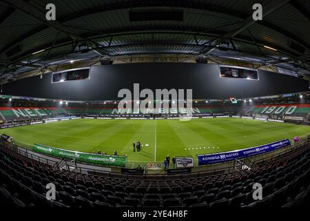 NIJMEGEN, 29-10-2024, Goffert Stadium, Fußball, niederländischer Pokal, Staffel 2024/2025, Innenansicht während des Spiels NEC - PEC Zwolle Credit: Pro Shots/Alamy Live News Stockfoto