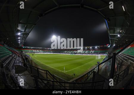 NIJMEGEN, 29-10-2024, Goffert Stadium, Fußball, niederländischer Pokal, Staffel 2024/2025, Innenansicht während des Spiels NEC - PEC Zwolle Credit: Pro Shots/Alamy Live News Stockfoto