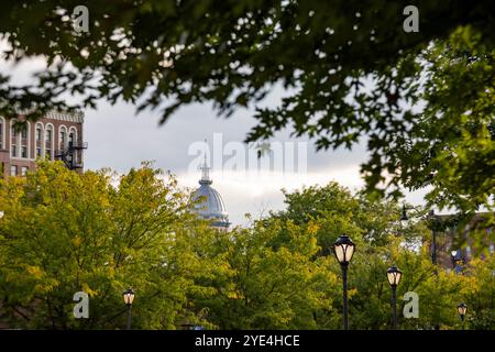 Springfield, Illinois – das Kapitolgebäude des Bundesstaates Illinois. Stockfoto