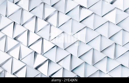 Abstraktes Design Polygonale leere Struktur.Weißer abstrakter Hintergrund.3D Illustration Stockfoto