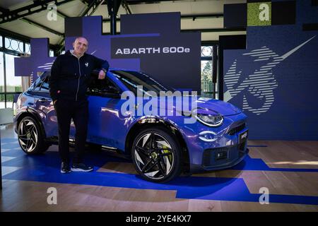 Balocco, Italien. Oktober 2024. Gaetano Thorel – Leiter der FIAT & Abarth Extended Europe während des Abarth 600e Media Drive in Balocco, Nordwesten Italiens – Montag, 29. Oktober 2024. Sport - Fußball (Foto: Marco Alpozzi/Lapresse) Credit: LaPresse/Alamy Live News Stockfoto