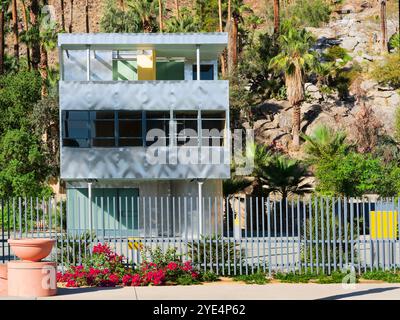 Das Aluminaire House, Palm Springs Art Museum, Palm Springs, Kalifornien. Stockfoto