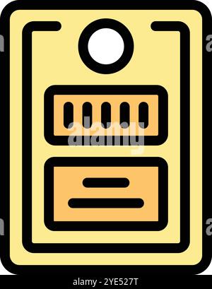 Dieses Symbol eines Stromzählers ist perfekt für Projekte im Zusammenhang mit Energieverbrauch, Versorgungsunternehmen und Smart Homes Stock Vektor