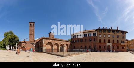 Ein Bild der Basilika Sant'Ambrogio in Mailand. Stockfoto