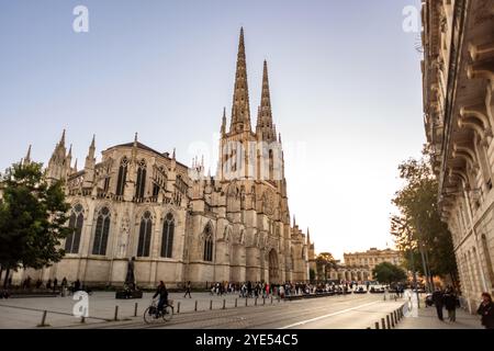 Bordeaux, 23. Oktober 2024: Cathédrale-Primatiale Saint-André de Bordeaux Stockfoto
