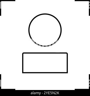 Personenauthentifizierung. Personenüberprüfung. Editierbarer Vektor. Stock Vektor