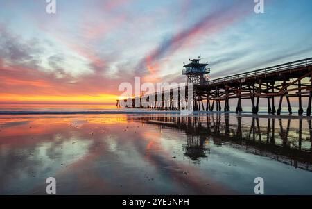 San Clemente Pier, Kalifornien Stockfoto