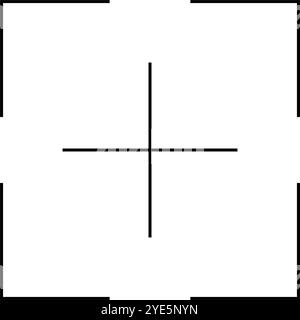 Symbol für einfachen Scan-Rahmen. Lesen von Daten. Editierbarer Vektor. Stock Vektor
