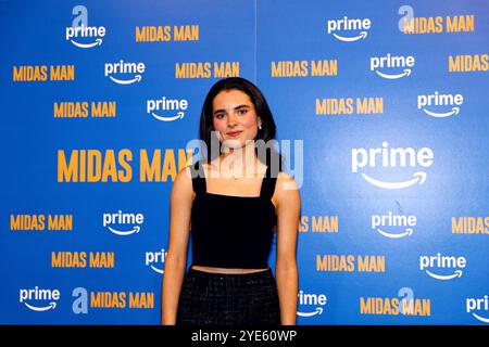 29. Oktober 2024, Liverpool, Vereinigtes Königreich: DARCI SHAW (Cilla Black) bei der Premiere des Amazon Prime Films Midas man, im FACT Cinema, Liverpool, Vereinigtes Königreich - ein Biopic über Leben und Karriere des Beatlesâ€™ Managers Brian Epstein. (Kreditbild: © Andy von Pip/ZUMA Press Wire) NUR REDAKTIONELLE VERWENDUNG! Nicht für kommerzielle ZWECKE! Stockfoto