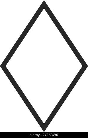 Einfaches Symbol in Rautenform. Editierbarer Vektor. Stock Vektor