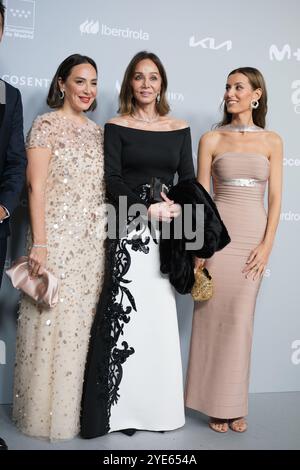 Isabel Preyslerm, Tamara Falco und Ana Boyer nehmen 2024 am 29. Oktober 2024 an der Real Casa de Correos in Madrid Teil. Stockfoto